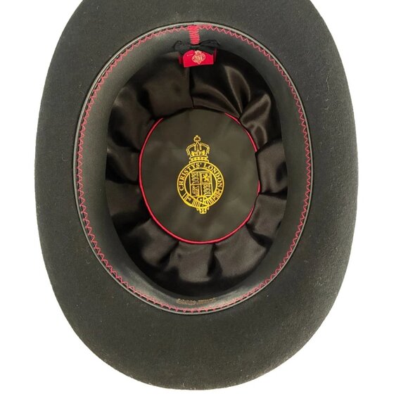 Black Bowler Hat by Christys' of London, Hand Made, 100% Wool - Picture 7 of 11